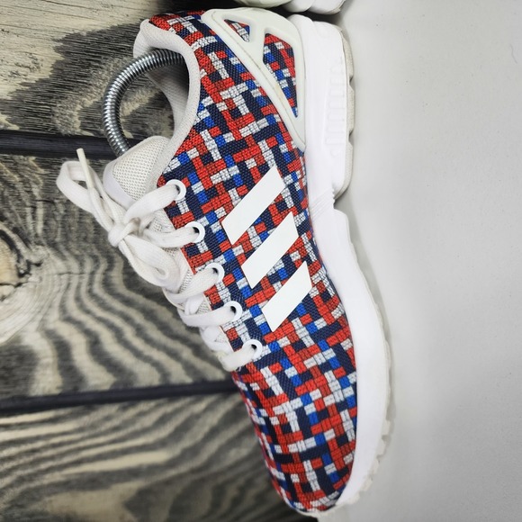 Adidas ZX Flux Torsion Red Womens  Size 7 Athletic Running Shoes S77906 - Picture 7 of 10